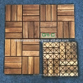 Acacia Deck Tiles 30 * 30 * 1.9 cm para Decoração Exterior